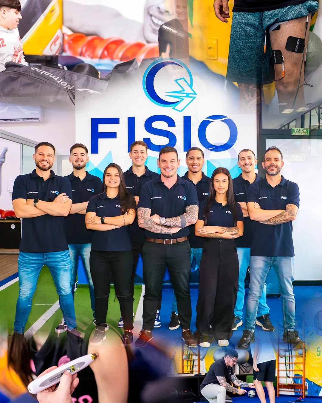 Equipe de profissionais da FISIO